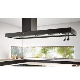 AIRFORCE Vis Boxy Island L AN/A/180 180cm Μαύρο Απορροφητήρας Εντοιχιζόμενος Νησίδα